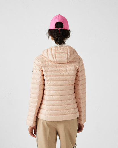 Doudoune légère à capuche Pêche clair Cloe