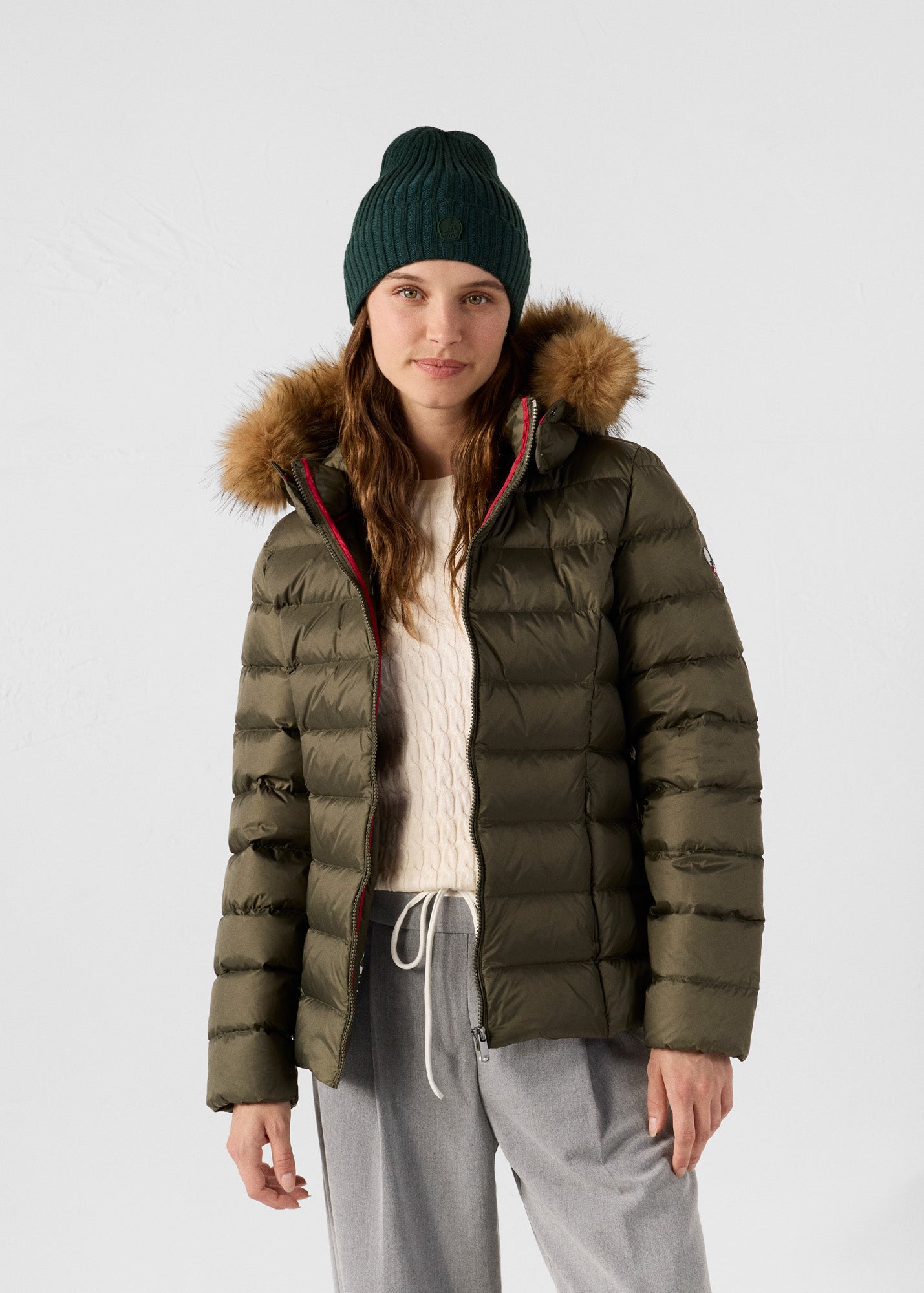 Doudoune à capuche Grand Froid Army Luxe