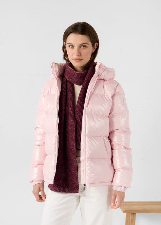 Écharpe bicolore Cerise noire Peech