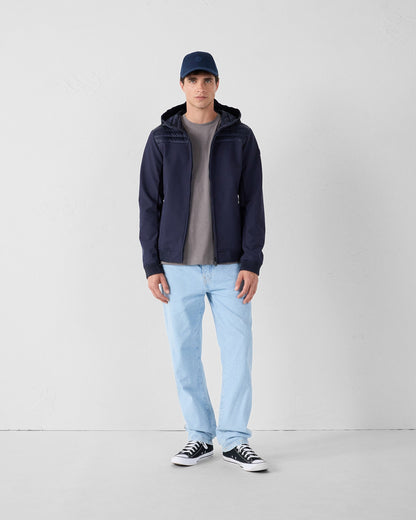 Doudoune bi-matière softshell Marine Paco 2.0