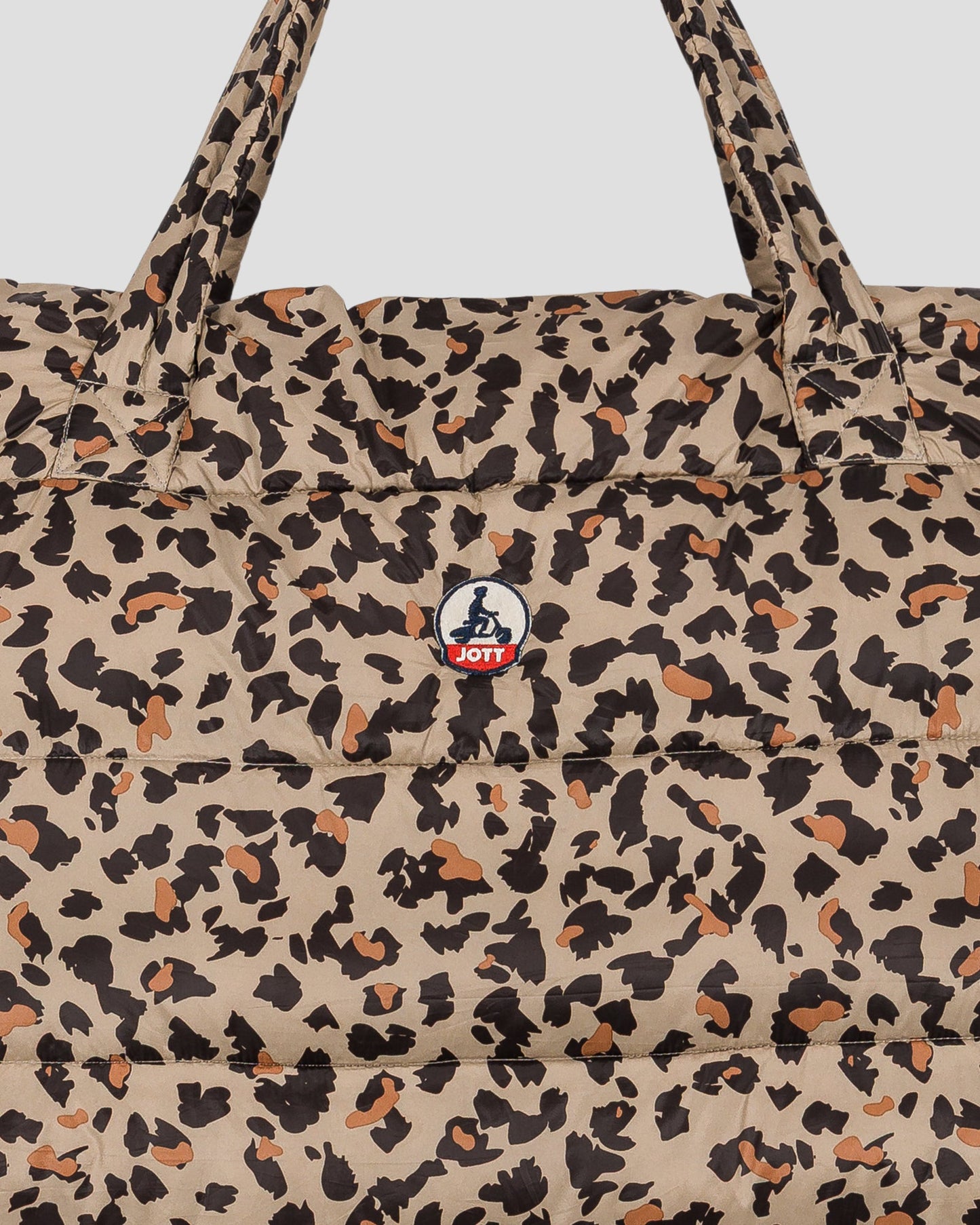 Maxi totebag Leopard beige Leina print