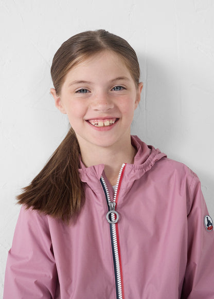 Imperméable enfant paquetable Rose antique Corrie