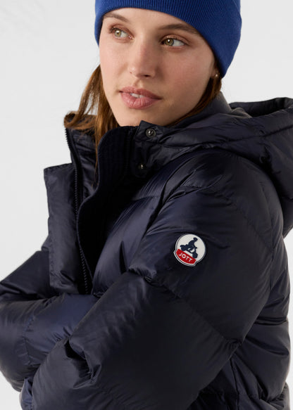 Doudoune longue à capuche Grand Froid Marine Karachi