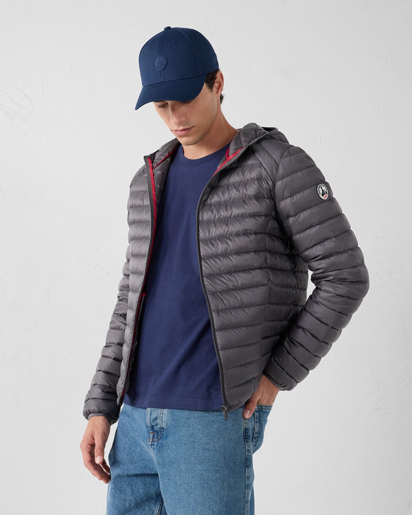 Doudoune légère à capuche Anthracite Nico