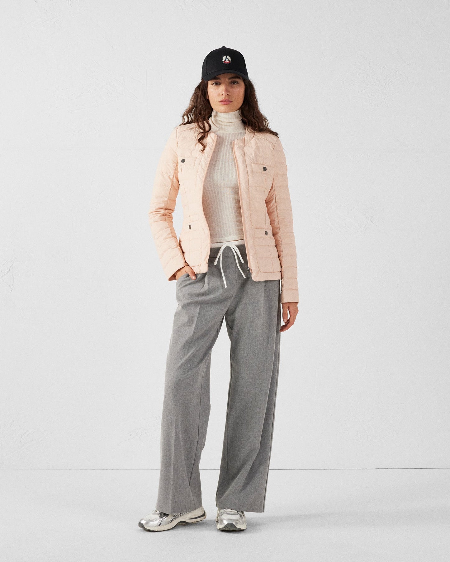 Doudoune stretch légère Pêche clair Ingrid