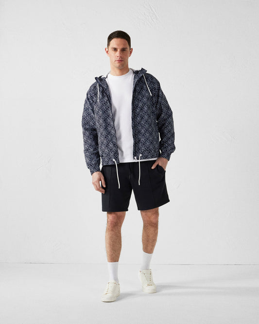 Short bimatière Noir Mustang