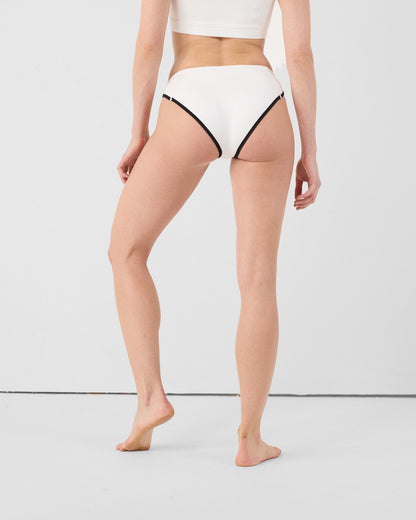 Bas de maillot de bain en néoprène Blanc Jisoo bottom