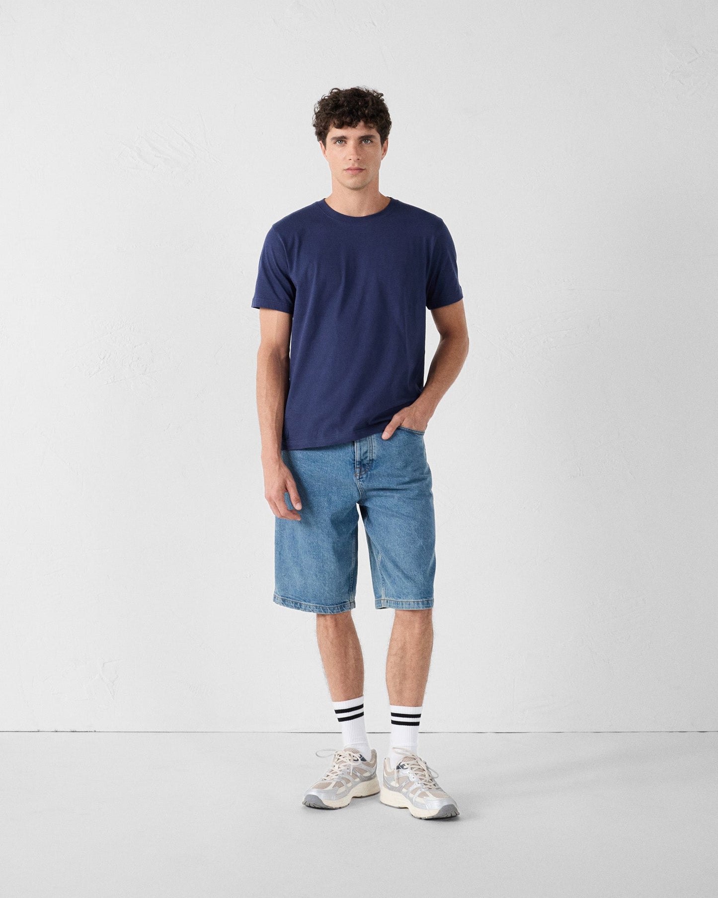 T-Shirt à col rond Marine Petro