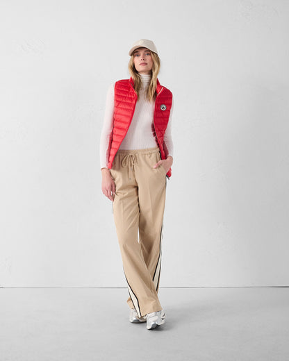 Doudoune légère sans manches Rouge carmin Seda