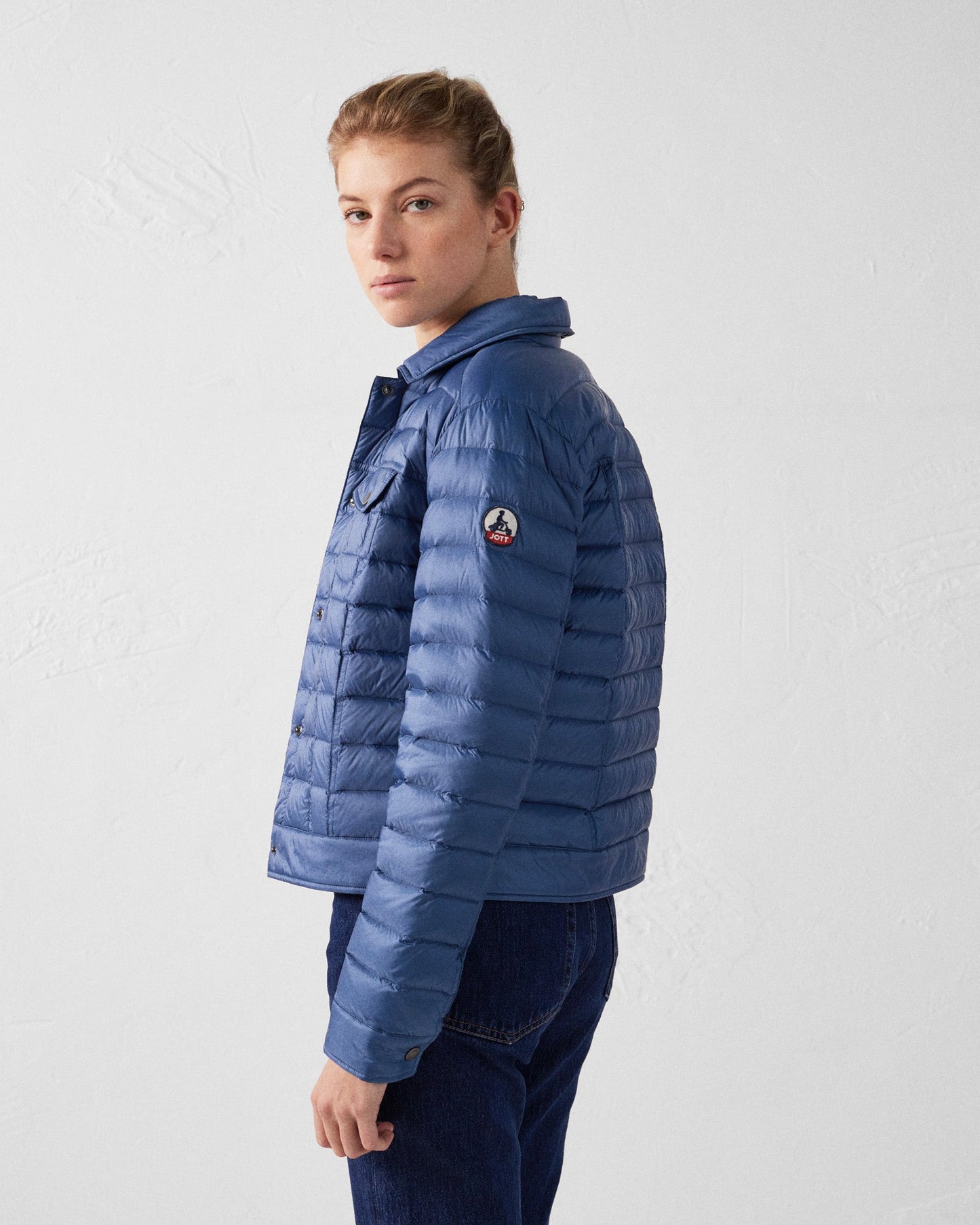 Doudoune courte esprit denim Bleu jeans Elise