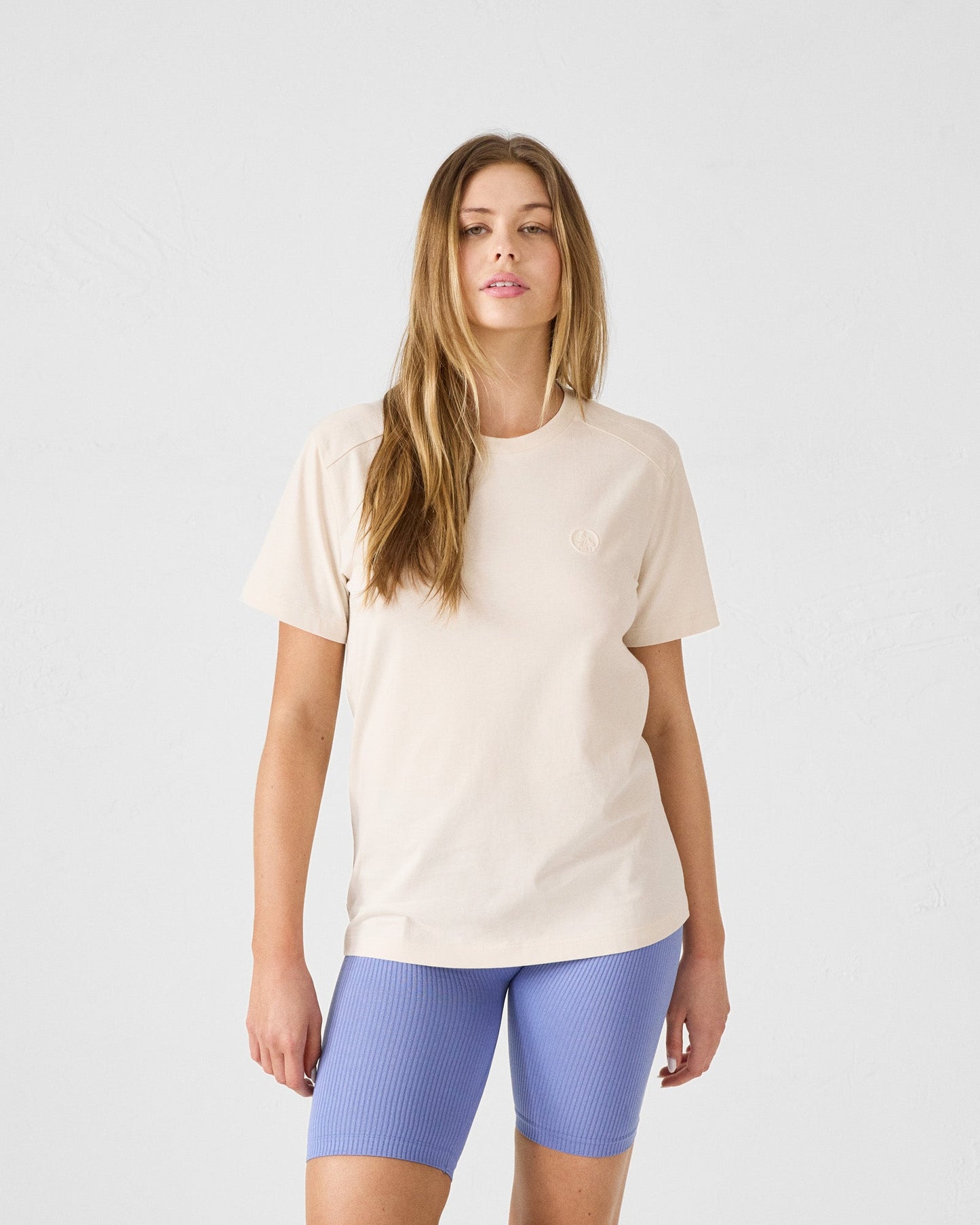 T-shirt col rond en coton Sable Espar