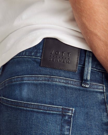 Jean homme coupe slim Bleu moyen Razor JOTT x DENHAM
