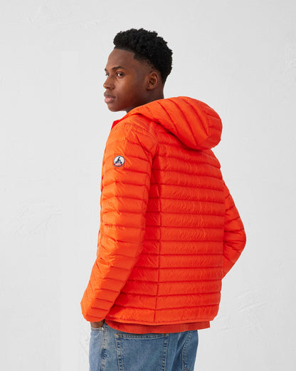 Doudoune légère à capuche Rouge feu Nico