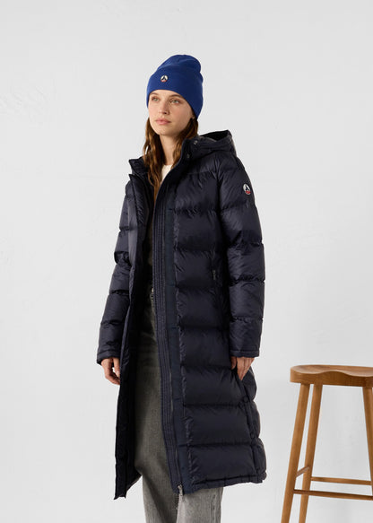 Doudoune longue à capuche Grand Froid Marine Karachi