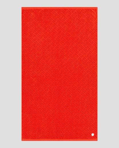 Serviette de plage en éponge Rouge feu Noam