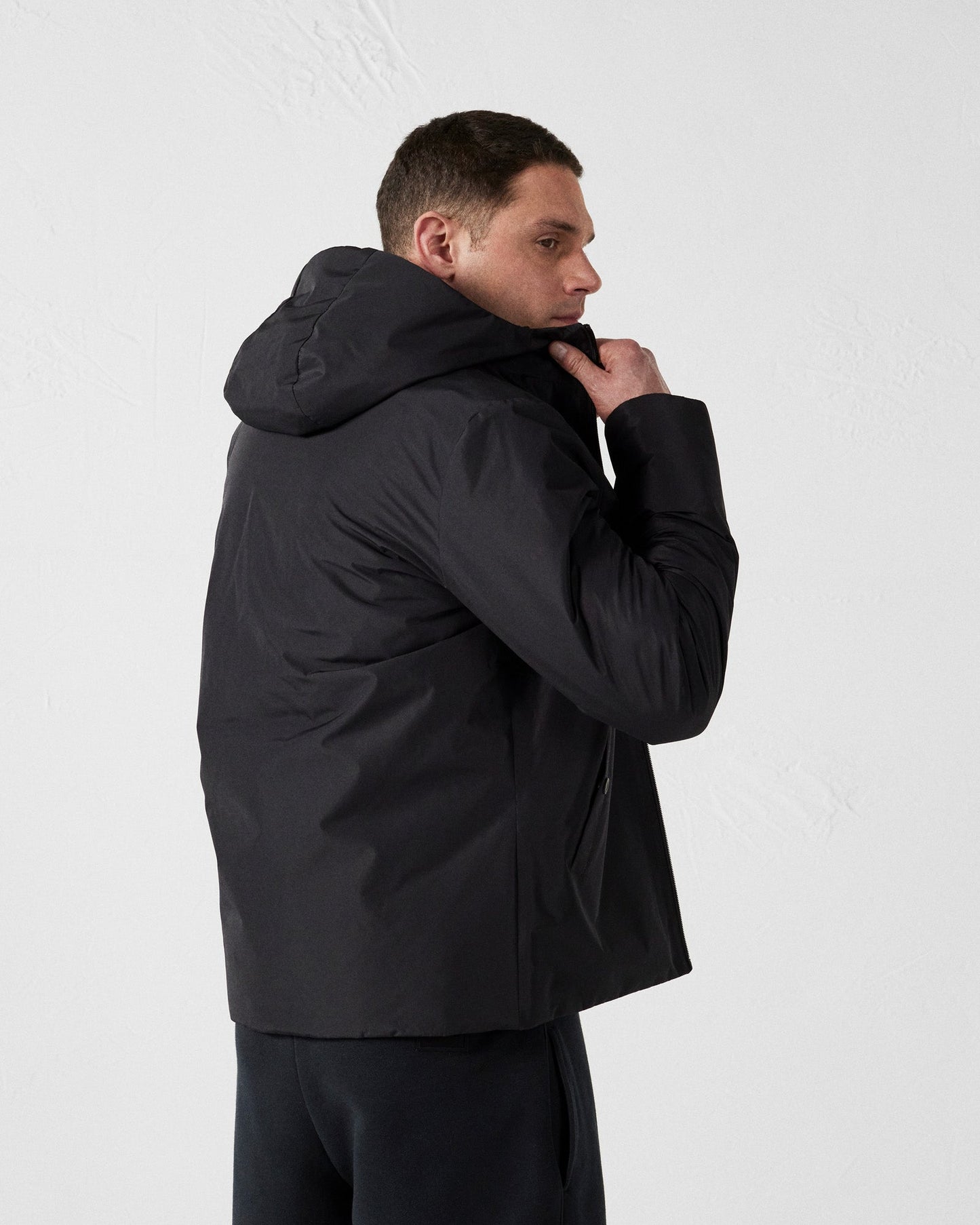Veste ultralégère à capuche Noir Arcadi