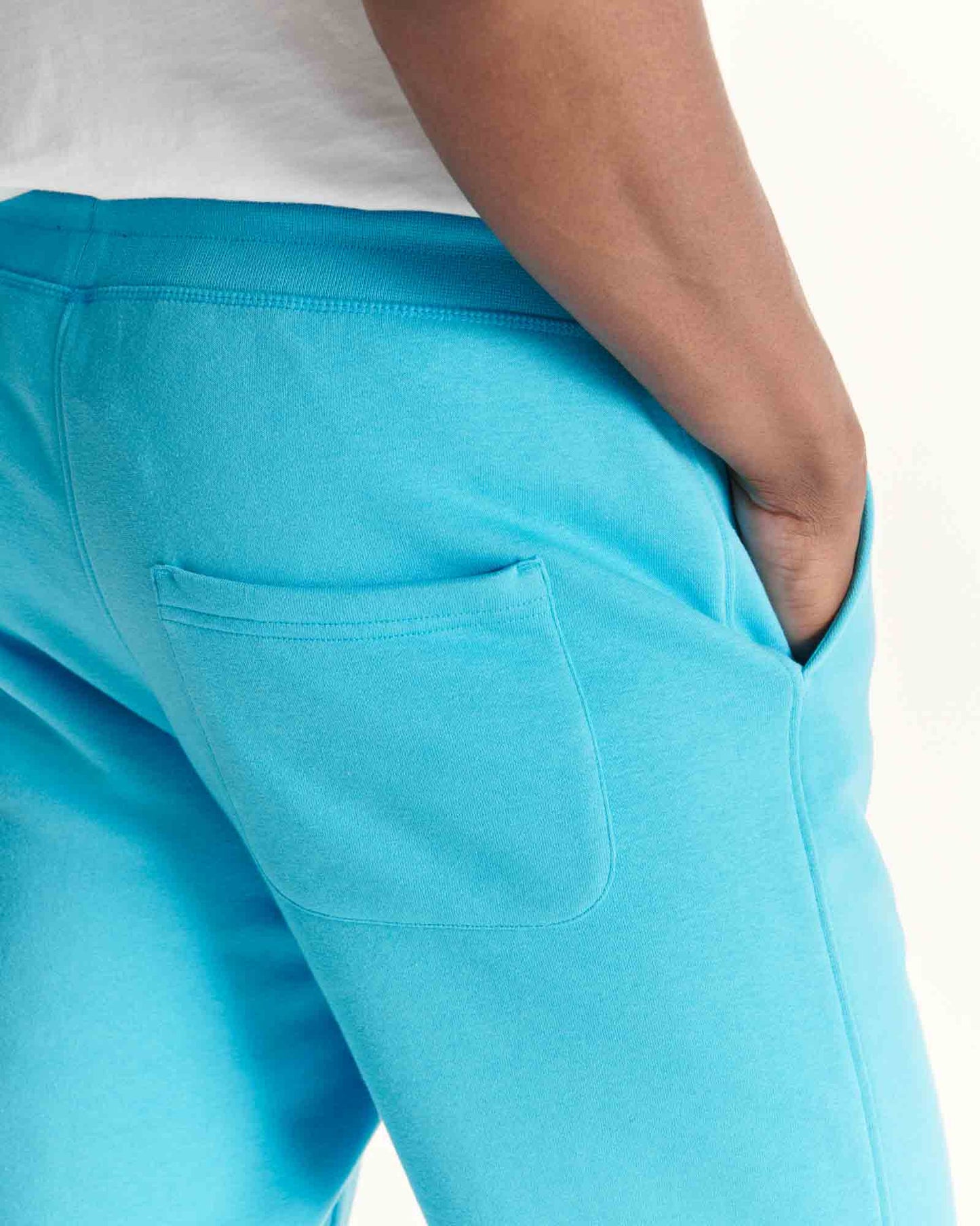 Jogging en coton biologique imprimé Bleu ciel Santiago