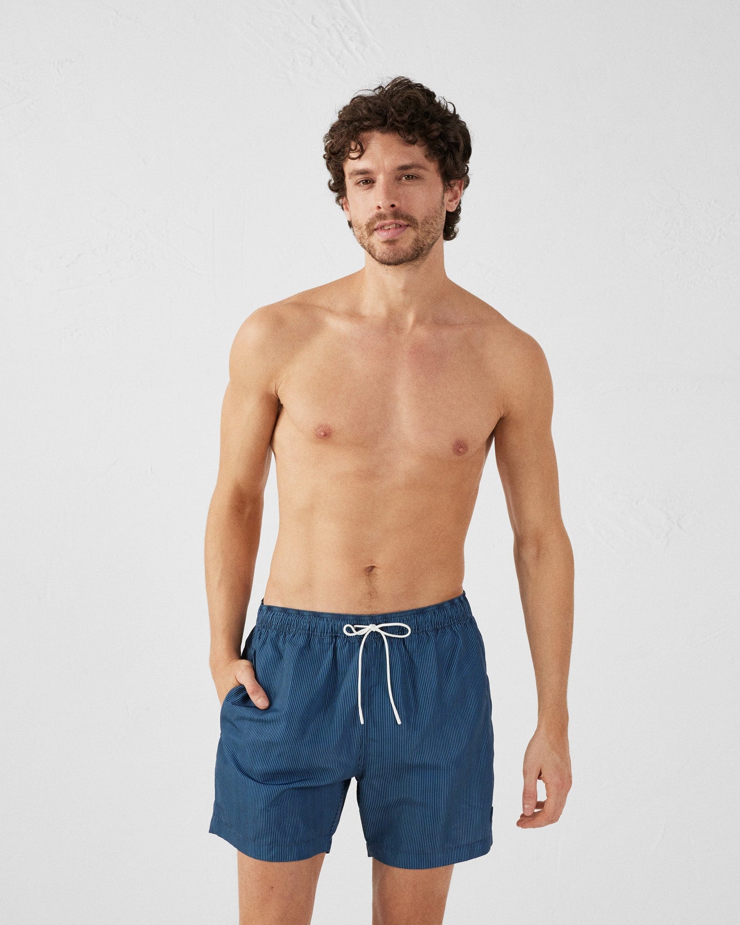 Maillot de bain Stripe marine/Bleu jeans Niolon stripe