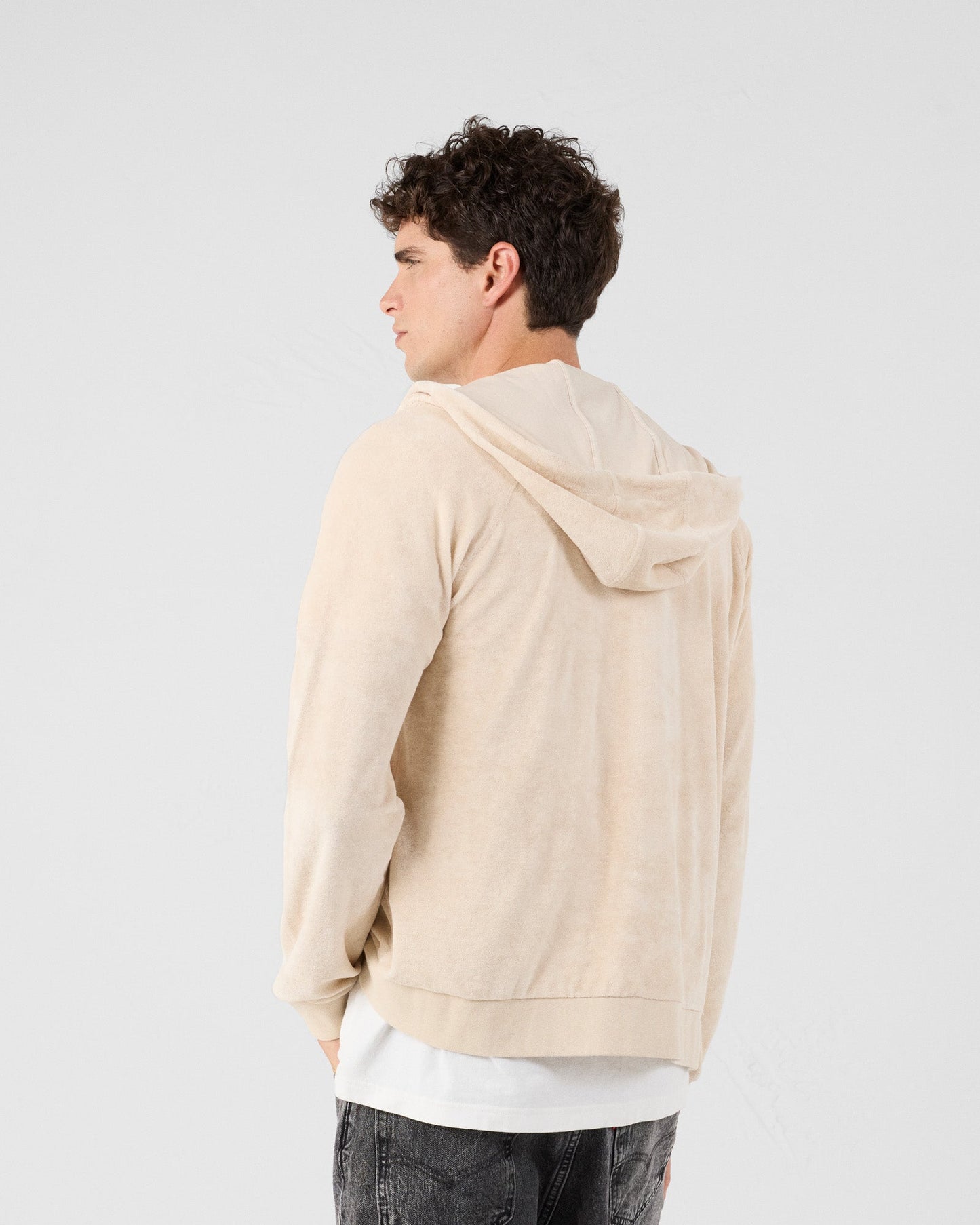 Veste zippée éponge à capuche Sable Mojave