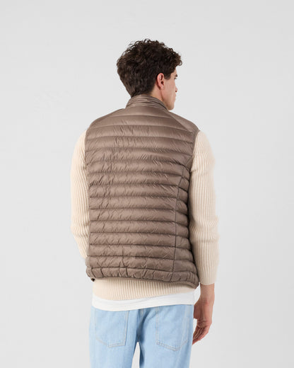 Doudoune sans manches Taupe Tom