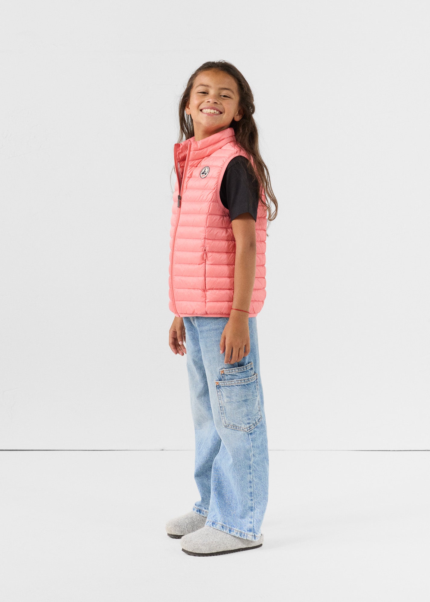 Doudoune sans manches enfant Vibrant pink Zoe