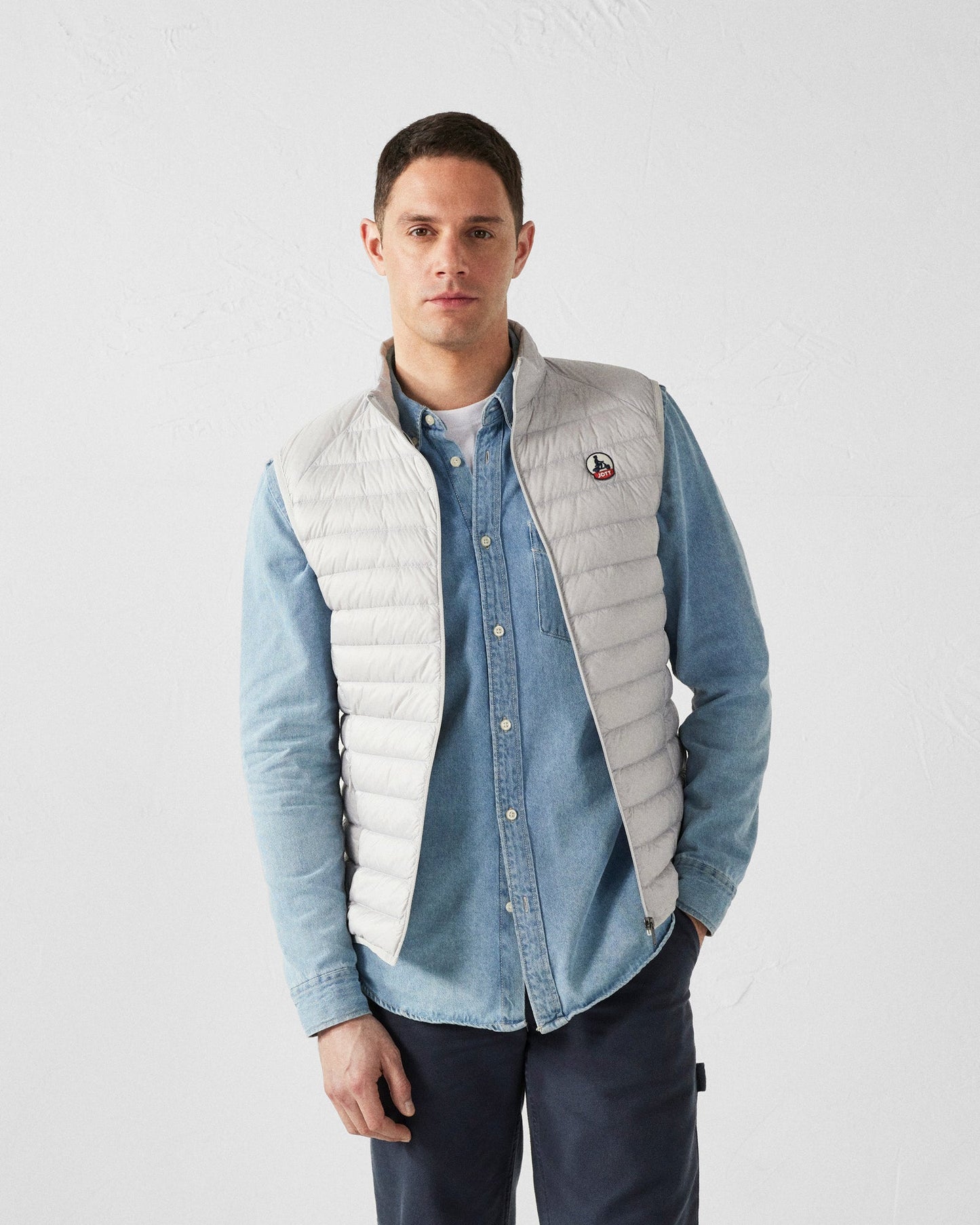 Doudoune sans manches Gris glace Tom