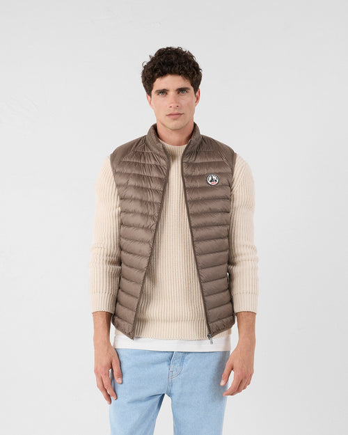 Doudoune sans manches Taupe Tom