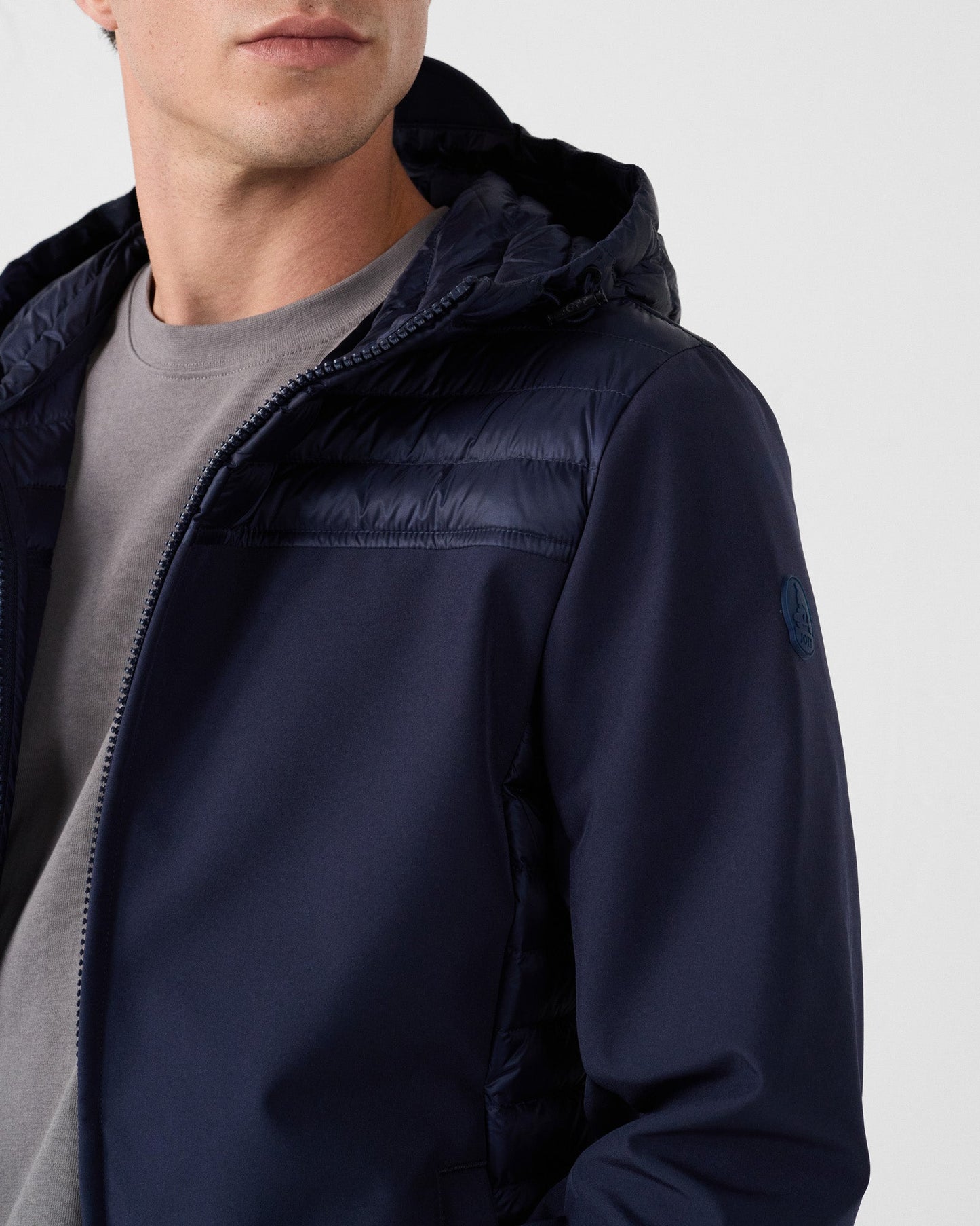 Doudoune bi-matière softshell Marine Paco 2.0