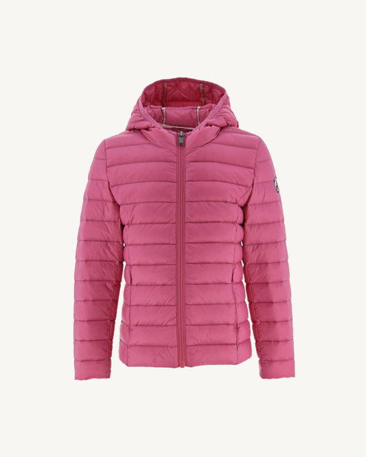 Doudoune légère à capuche enfant Rose intense Carla