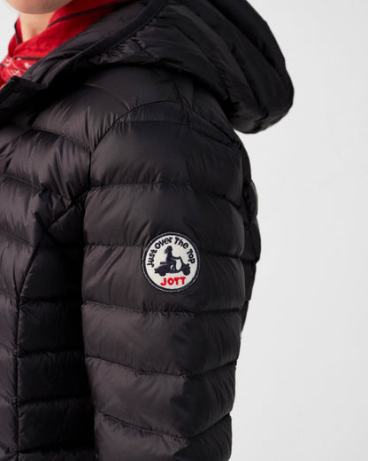 Doudoune légère à capuche Noir Cloe