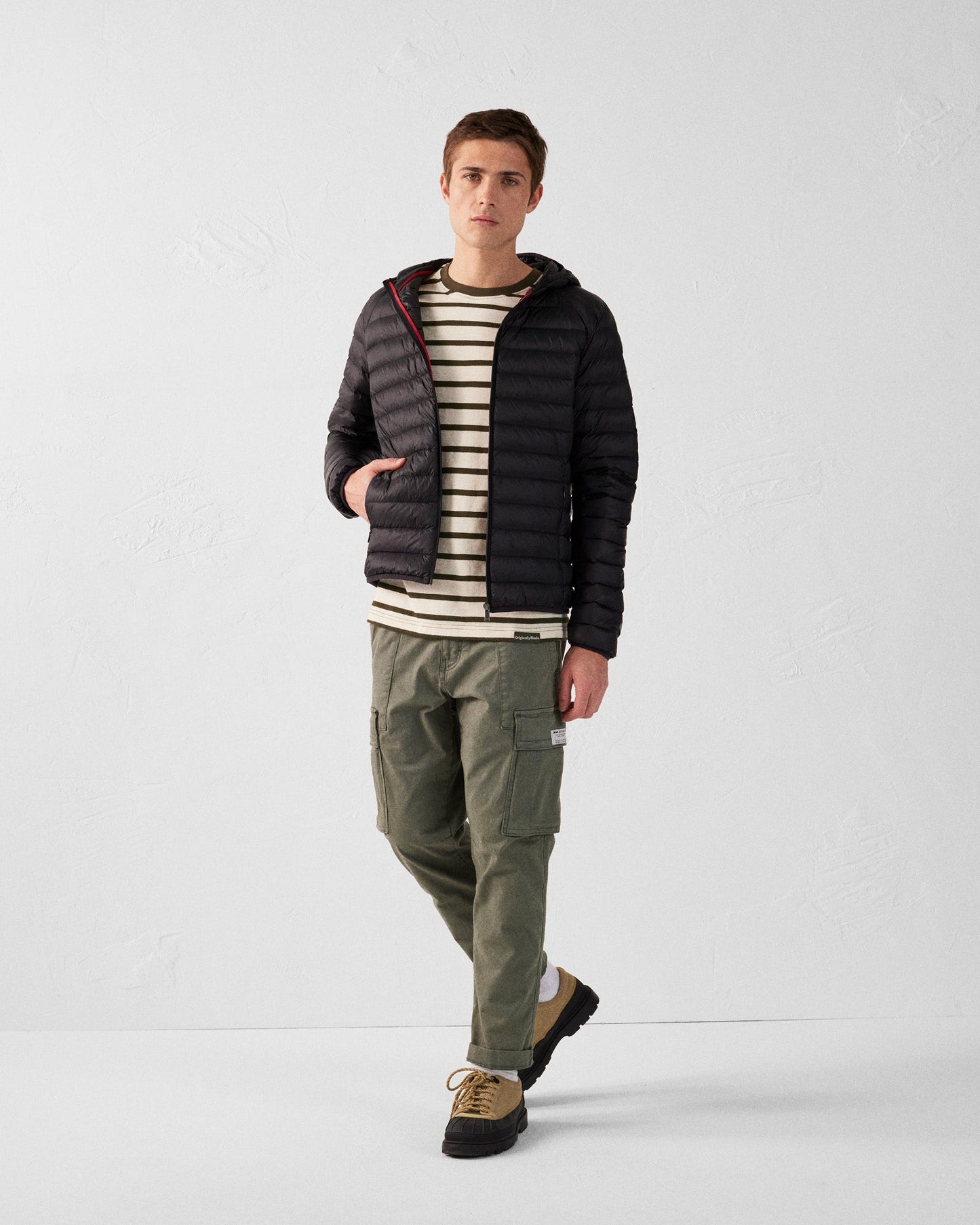 Doudoune légère à capuche Noir Nico