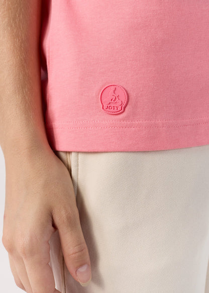 T-Shirt à col rond Vibrant pink Lucia