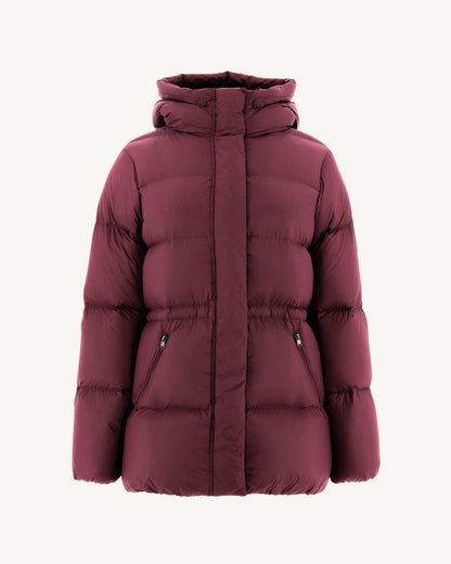 Doudoune à capuche Grand Froid Aubergine Luxe 2.0