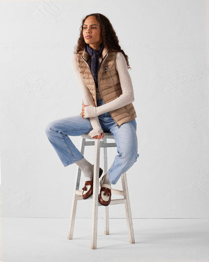 Doudoune légère sans manches Beige Seda