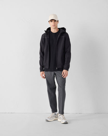 Doudoune bi-matière softshell Noir Paco 2.0
