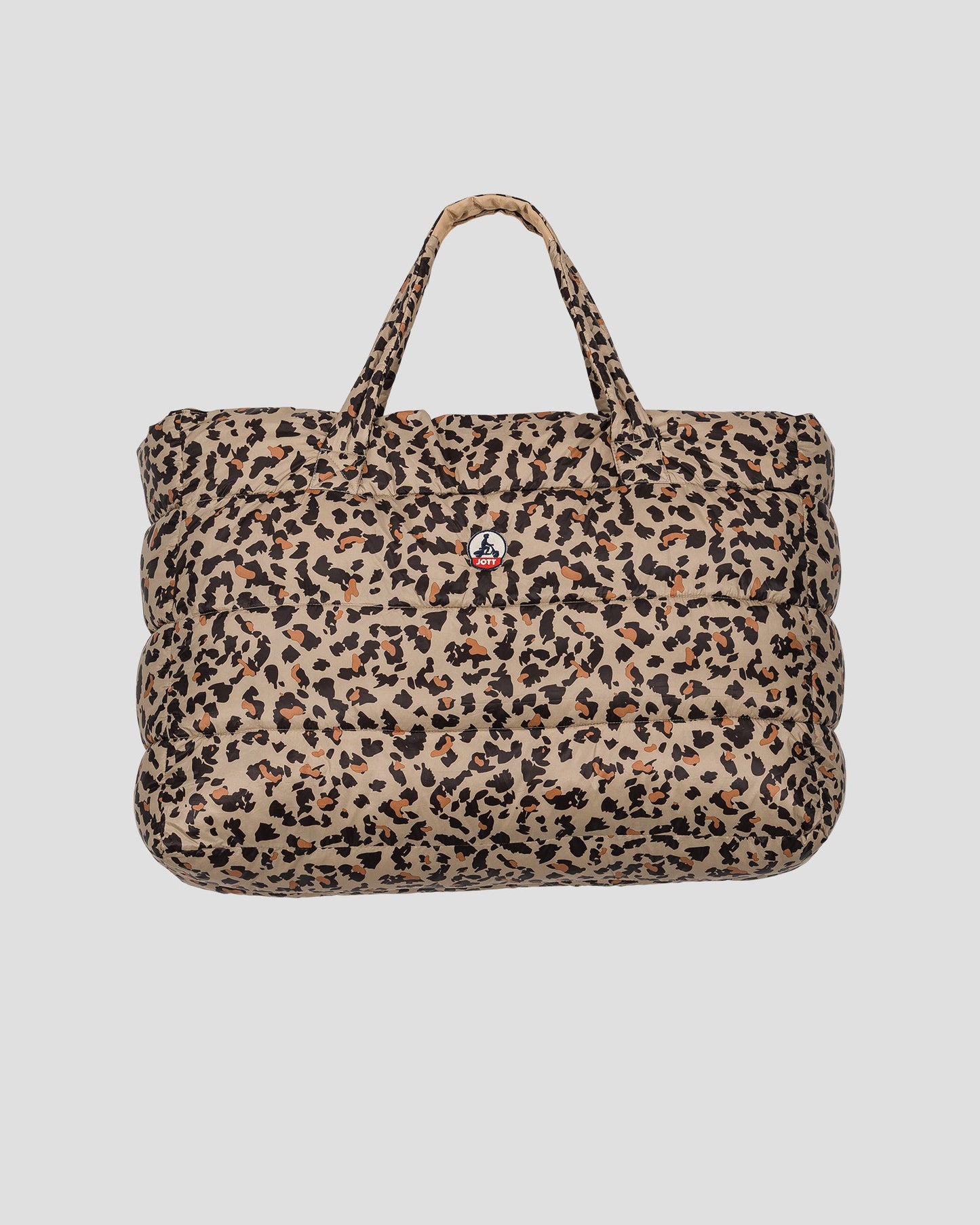 Maxi totebag Leopard beige Leina print