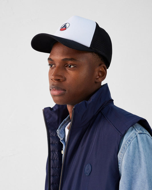 Casquette bicolore à filet Noir/Blanc/Noir Sail 2.0