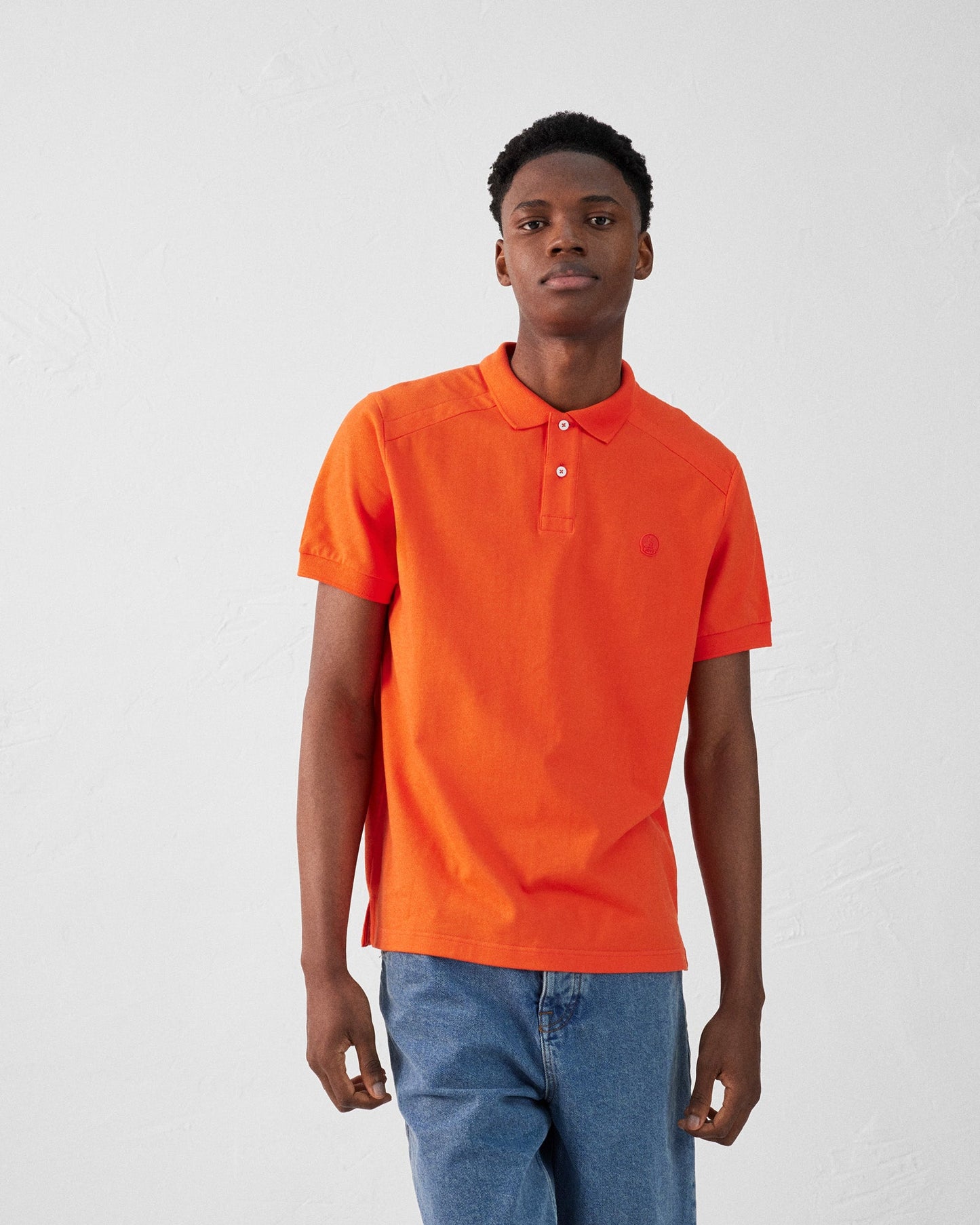 Polo en coton Rouge feu Alvaro