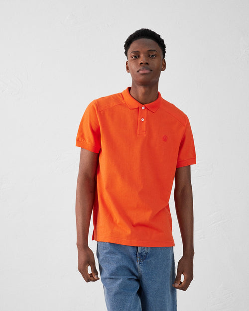 Polo en coton Rouge feu Alvaro