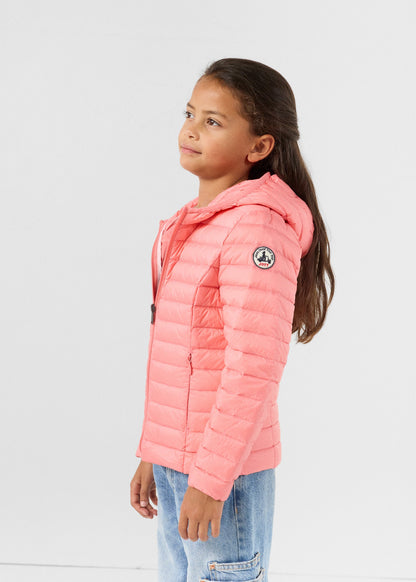 Doudoune légère à capuche enfant Vibrant pink Carla