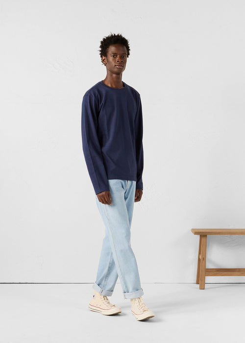 T-Shirt à col rond Marine Emilio