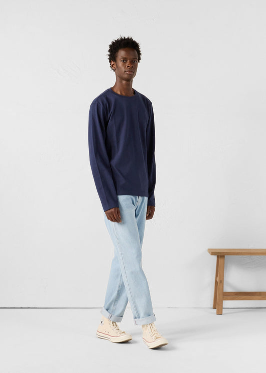 T-Shirt à col rond Marine Emilio