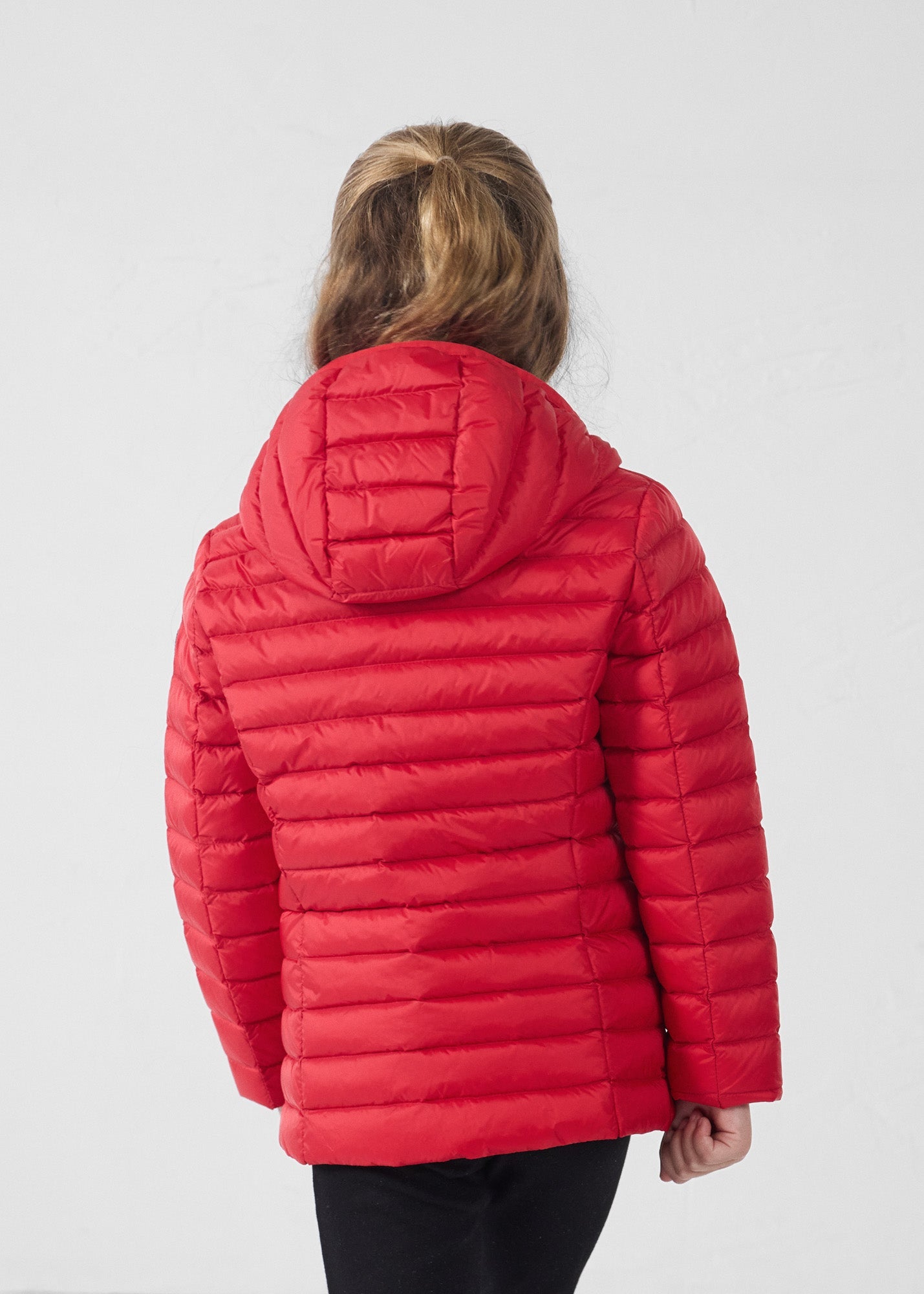 Doudoune légère à capuche enfant Rouge carmin Carla