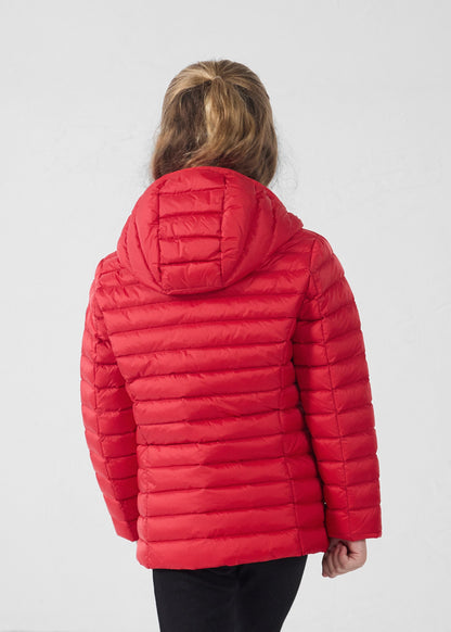 Doudoune légère à capuche enfant Rouge carmin Carla