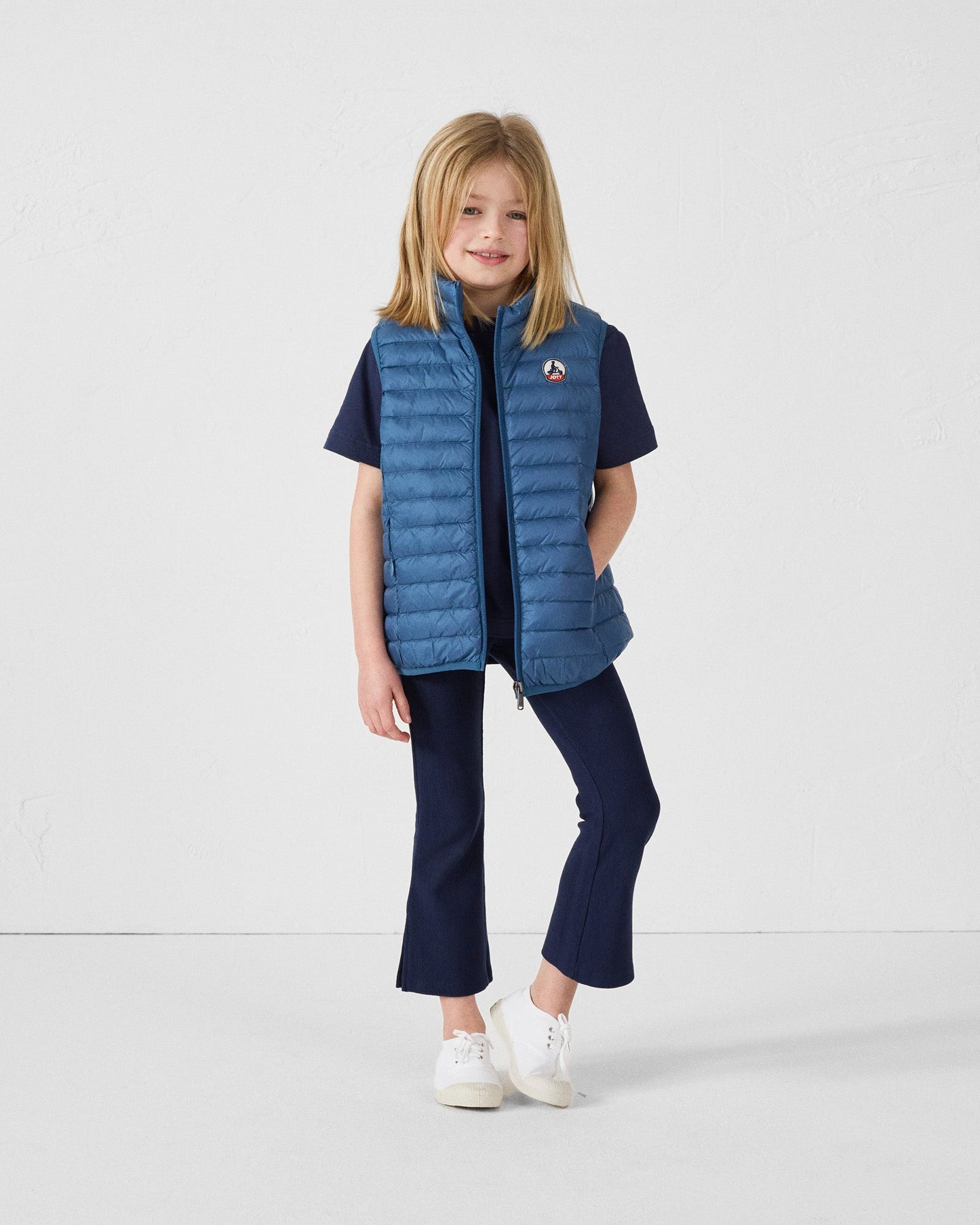 Doudoune sans manches enfant Bleu jeans Zoe