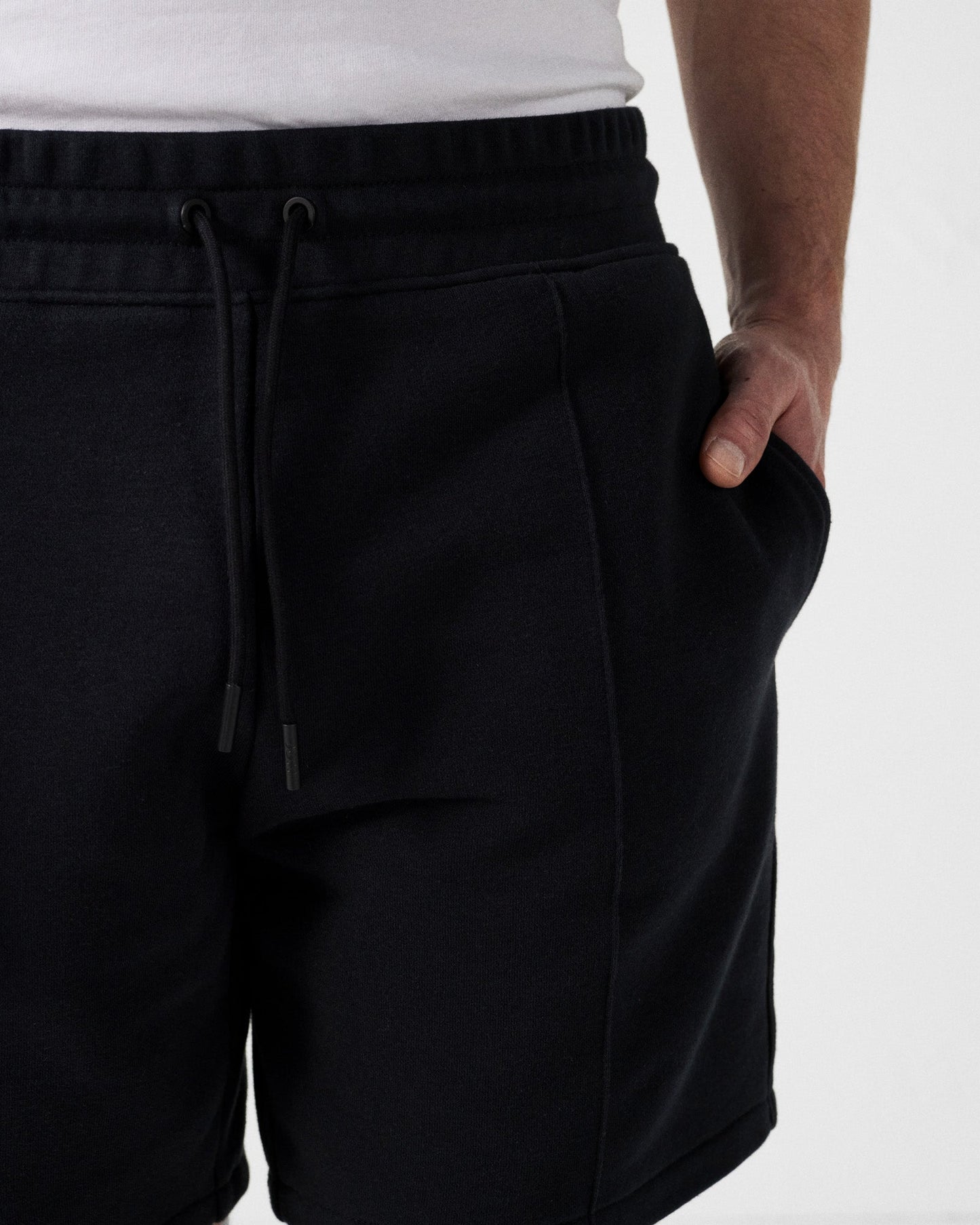 Short bimatière Noir Mustang