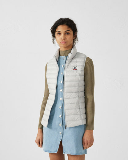 Doudoune légère sans manches Gris glace Seda