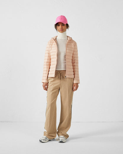 Doudoune légère à capuche Pêche clair Cloe