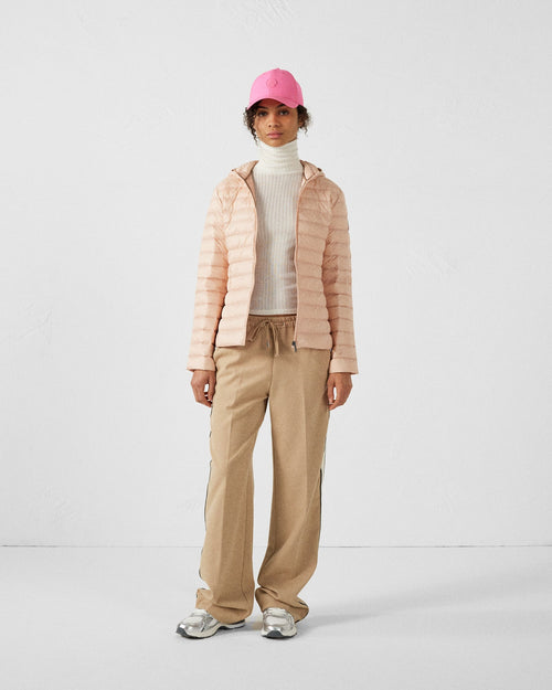 Doudoune légère à capuche Pêche clair Cloe