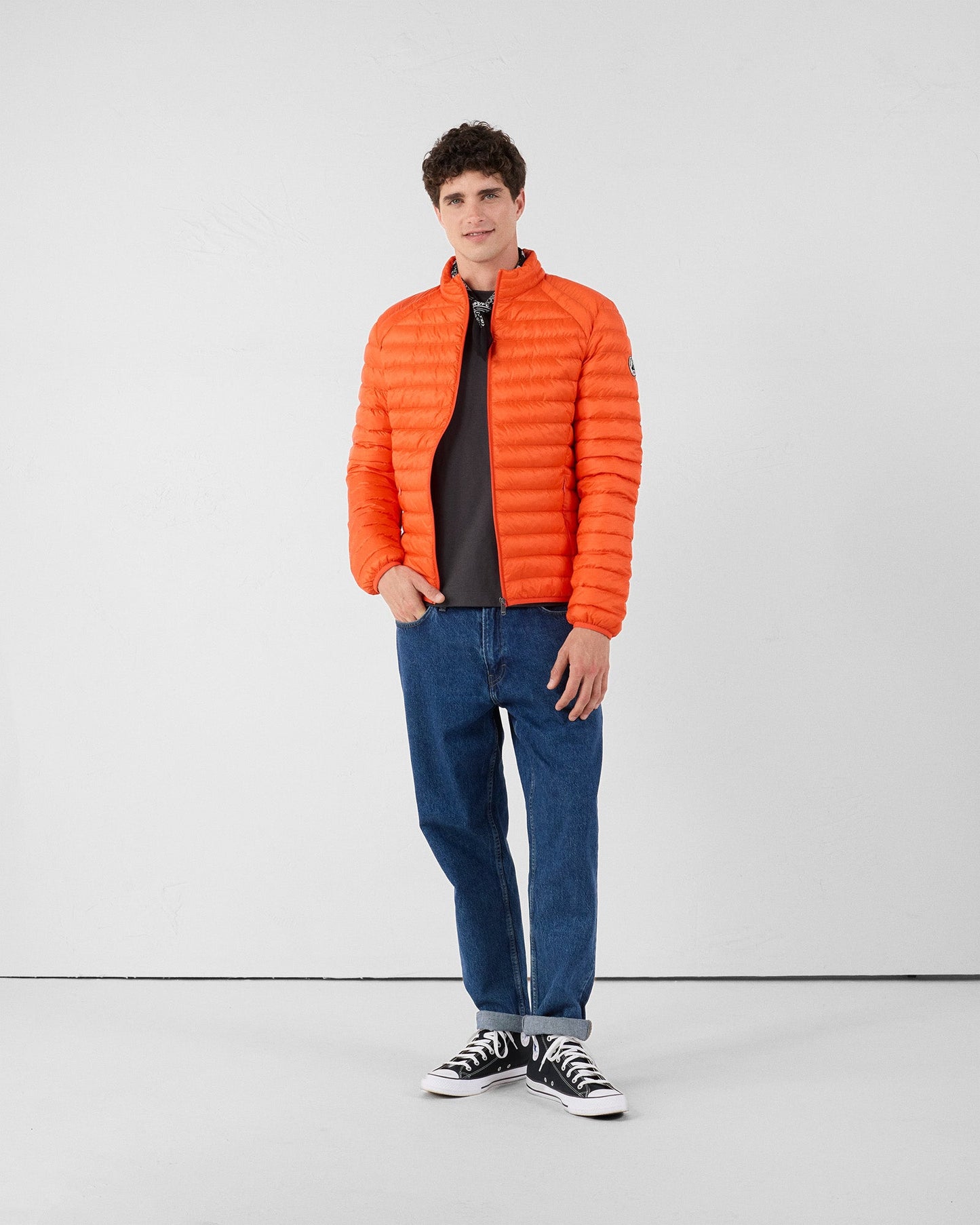 Doudoune légère Rouge feu Mat